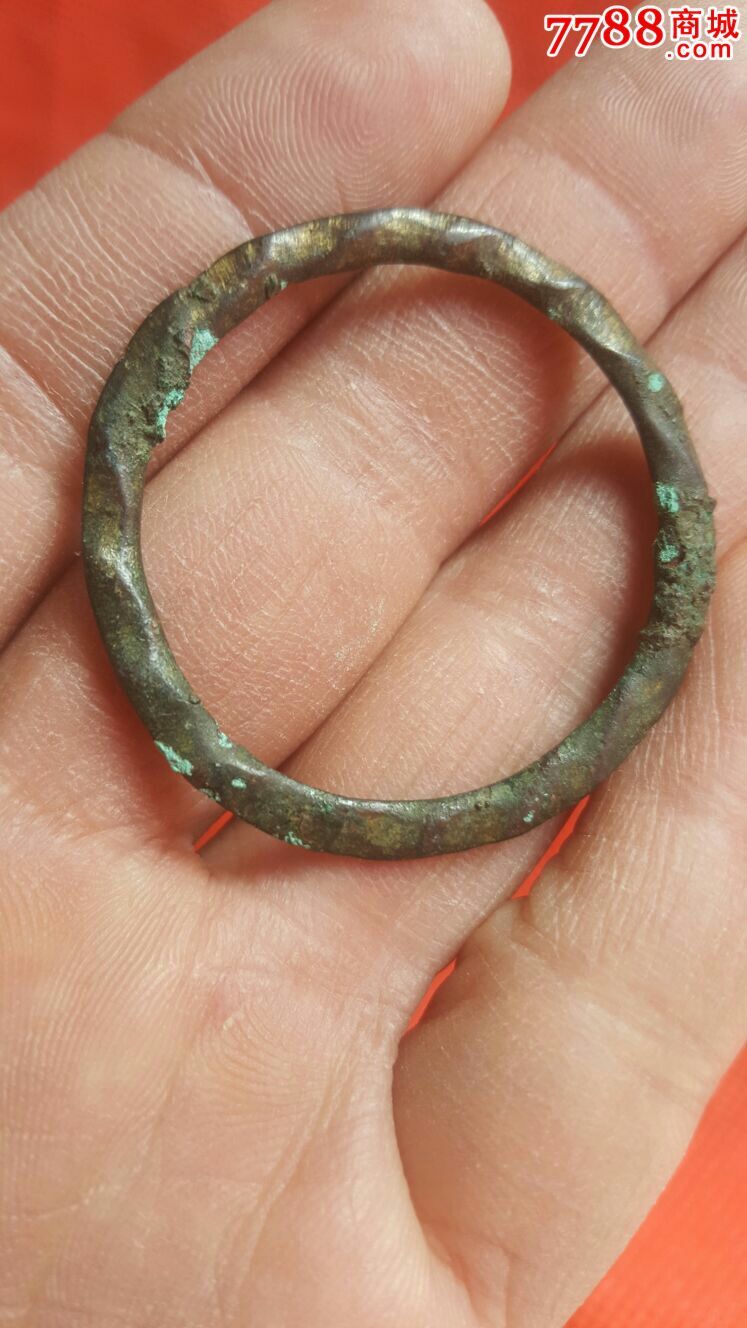 战汉鎏金麻花股环子-se42087196-铜杂件-零售-7788收藏__收藏热线