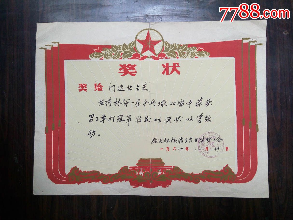 0000元-se42216276-奖状/荣誉证书-零售-7788收藏__中国收藏热线
