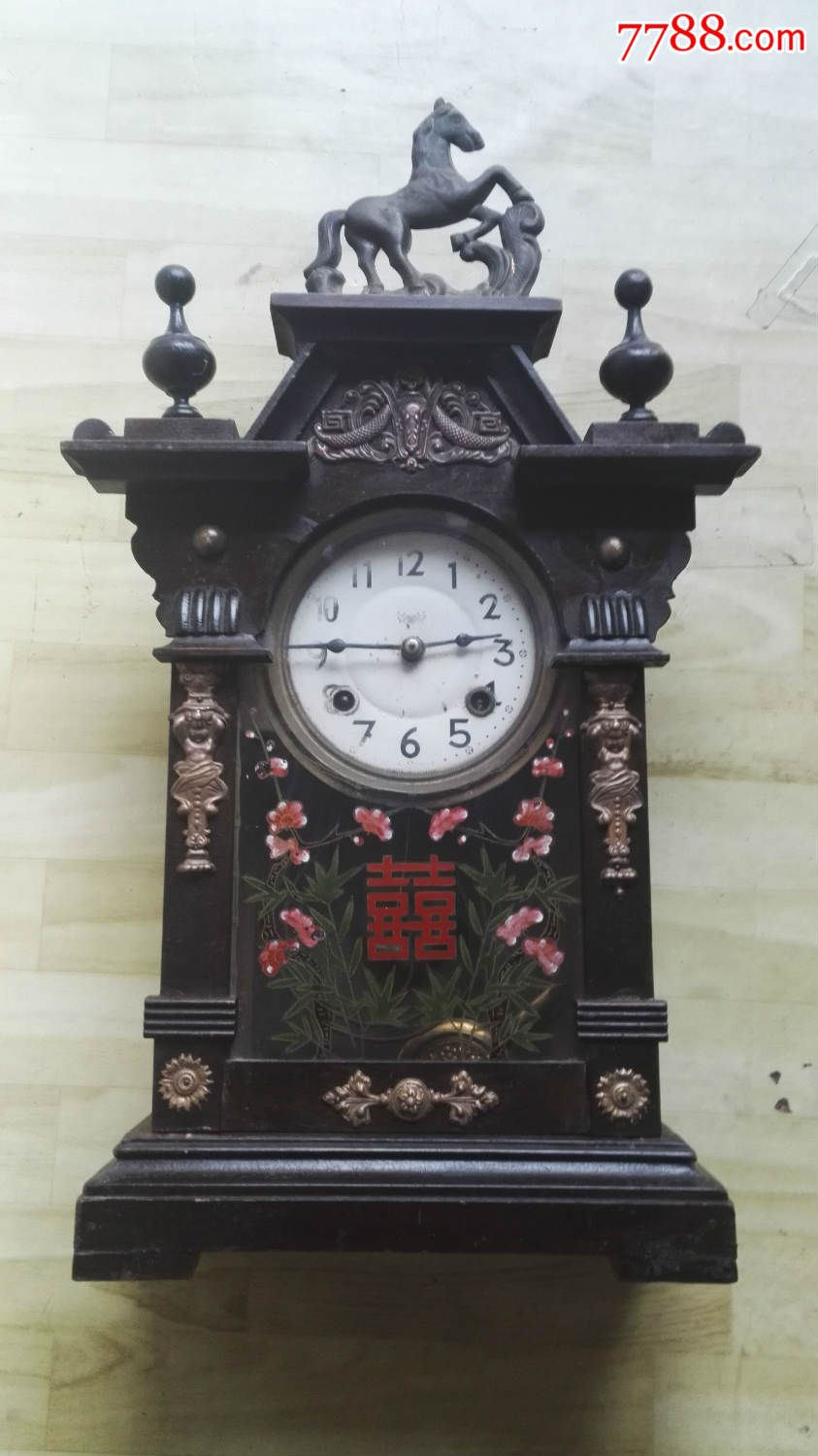 民国业字牌马钟