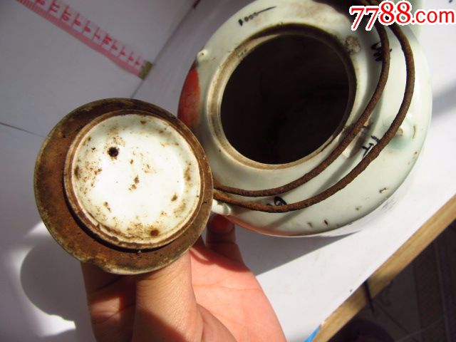 清末黄金盛矾红狮子狗太师少保茶壶