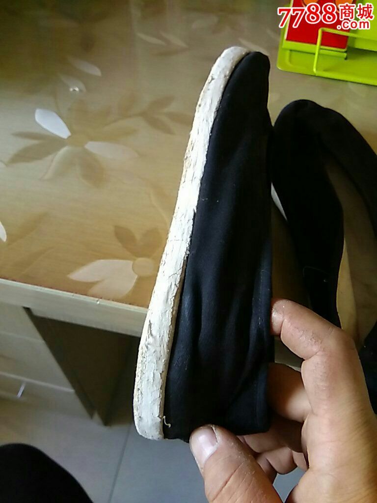 手工开口布鞋
