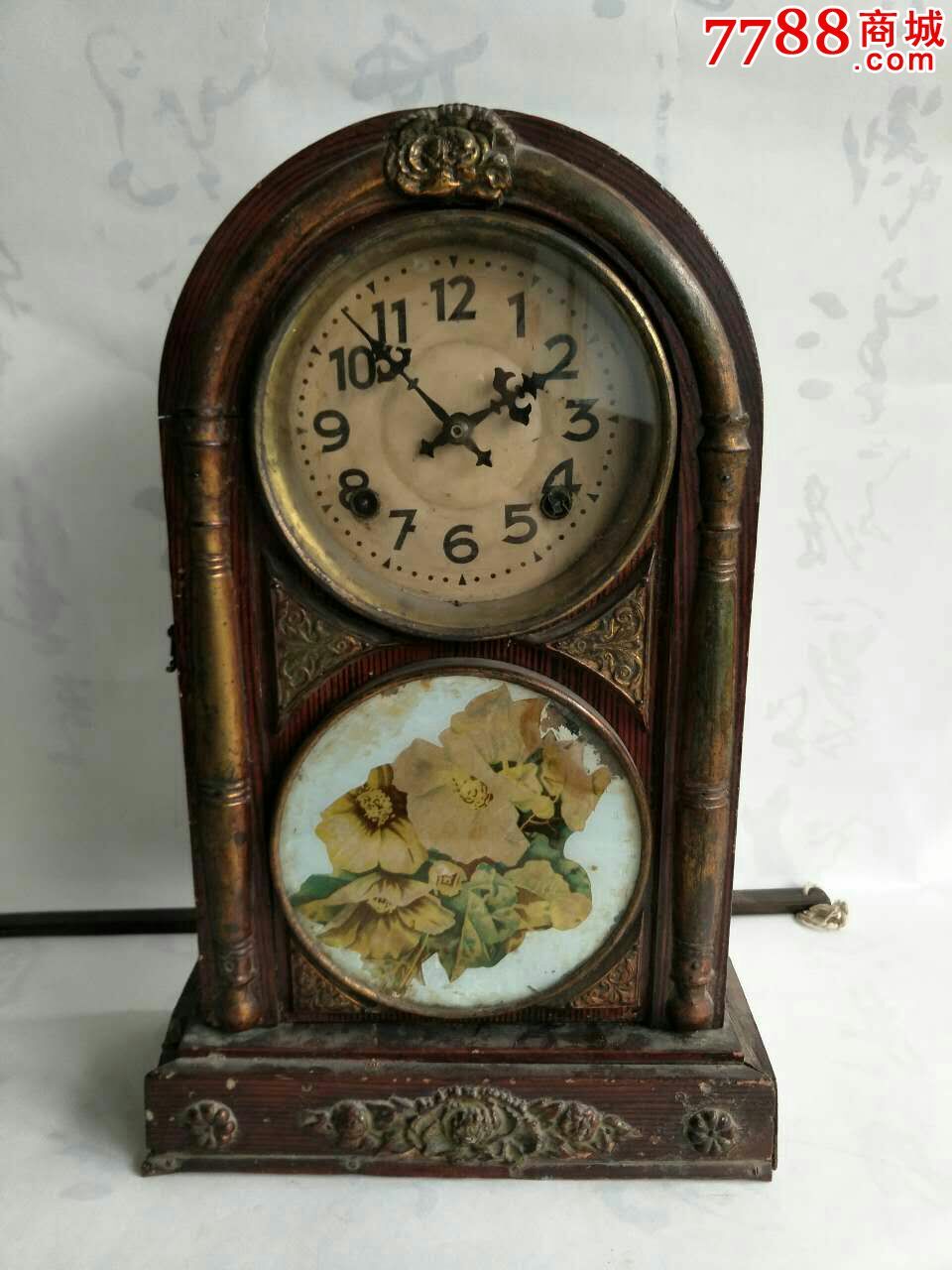 清代进口老座钟可正常使用
