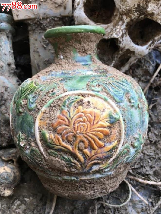 生坑唐三彩罐_青花瓷_第1张_7788瓷器