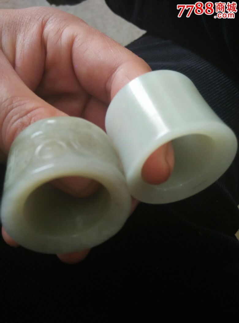 清代和田白玉板子