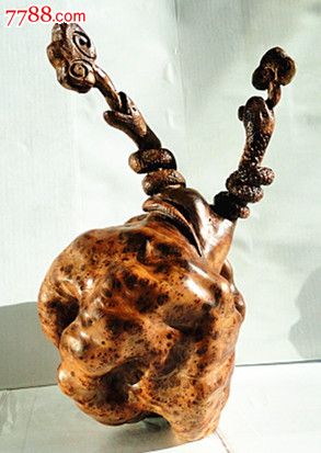 麻梨疙瘩陈化料摆件吉祥如意37