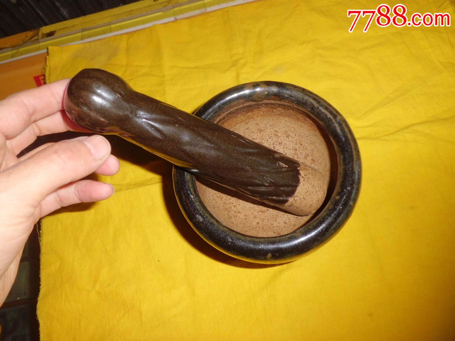 北方特有酱黑釉捣药低售-se43492551-黑瓷/天目瓷-零售-7788收藏__中