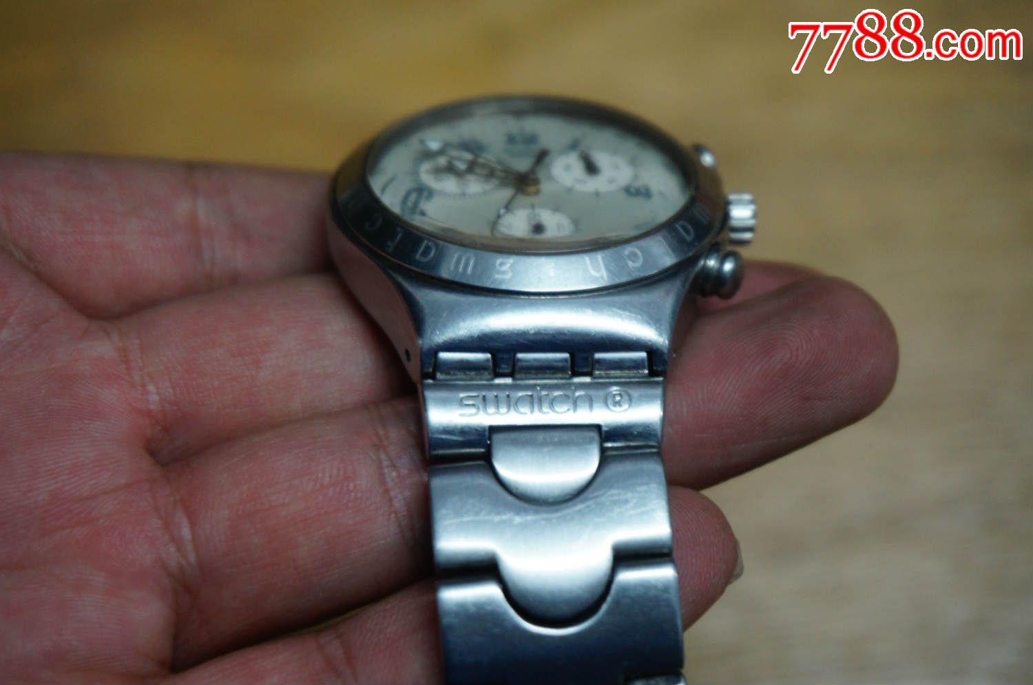 瑞士原装swatch全钢irony系列v8机芯手表