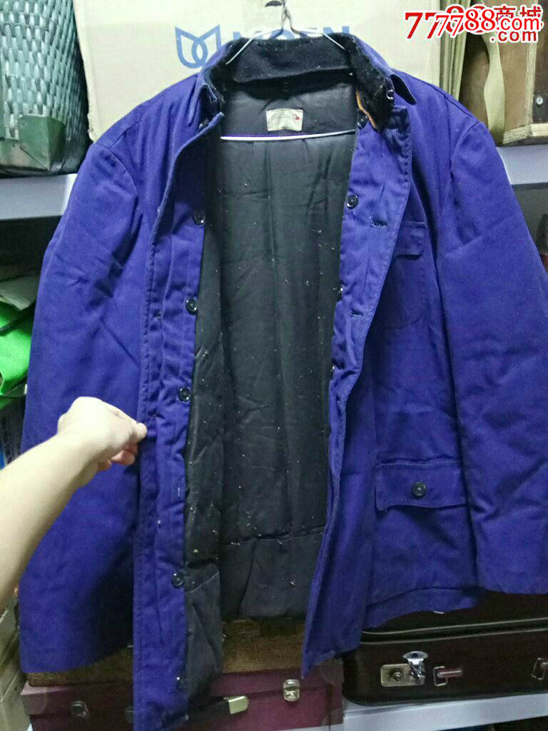 上海鸿雁牌中山装棉袄-纯棉花的