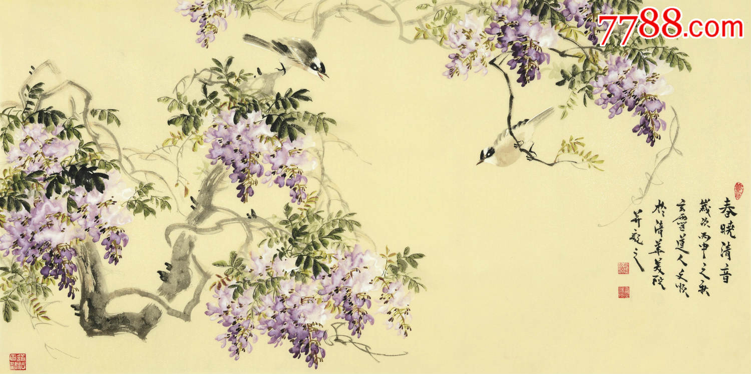 国家一级美术师刘文顺国画写意花鸟--春晓清音