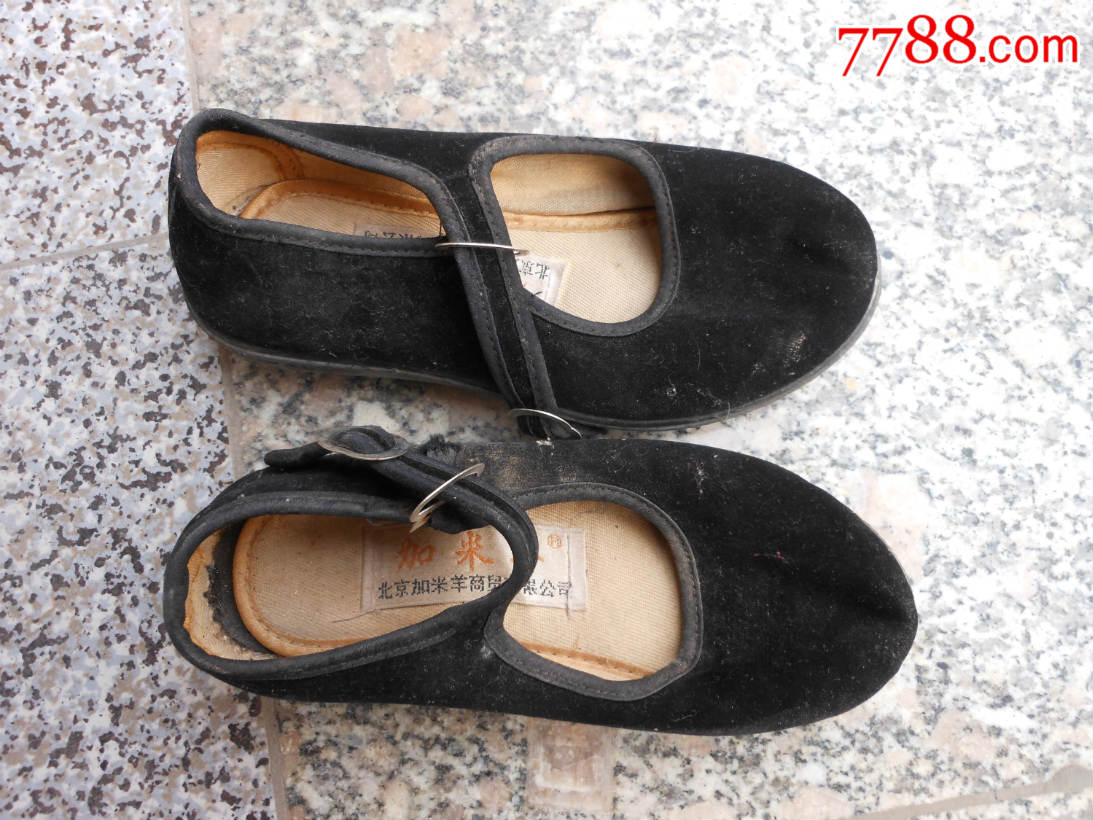 女童鞋旧鞋;北京加米羊牌女童一带舞蹈鞋16码黑色