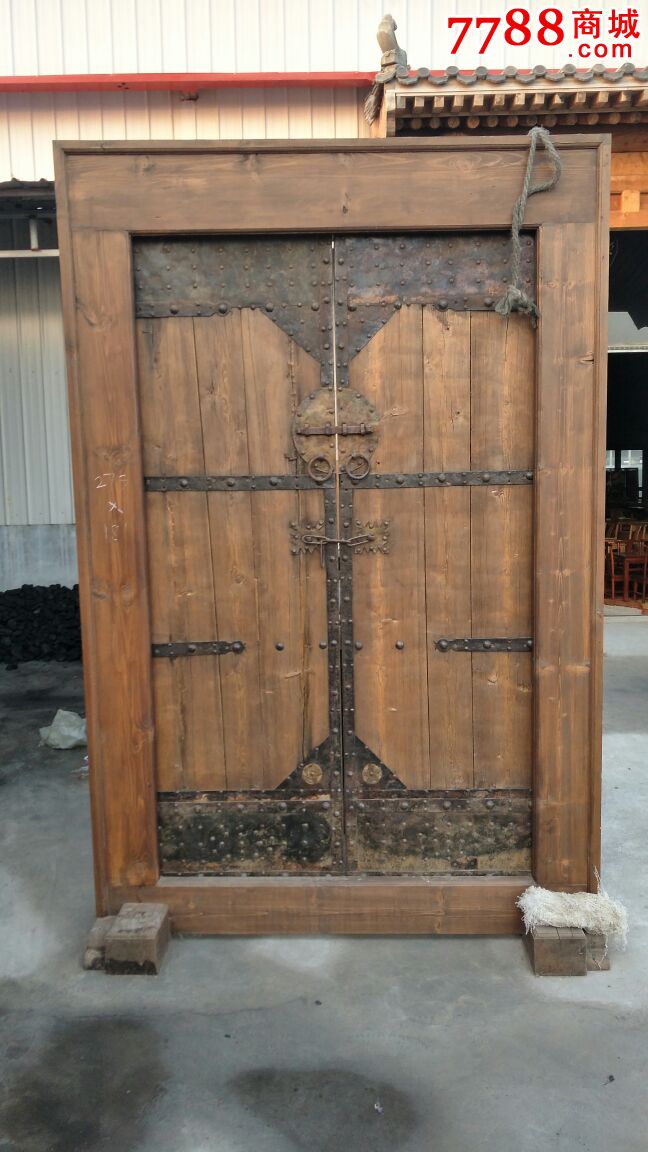 老门板,门楼,老木门,铁艺老门,酒店茶馆装饰装修佳品民俗古玩杂项老