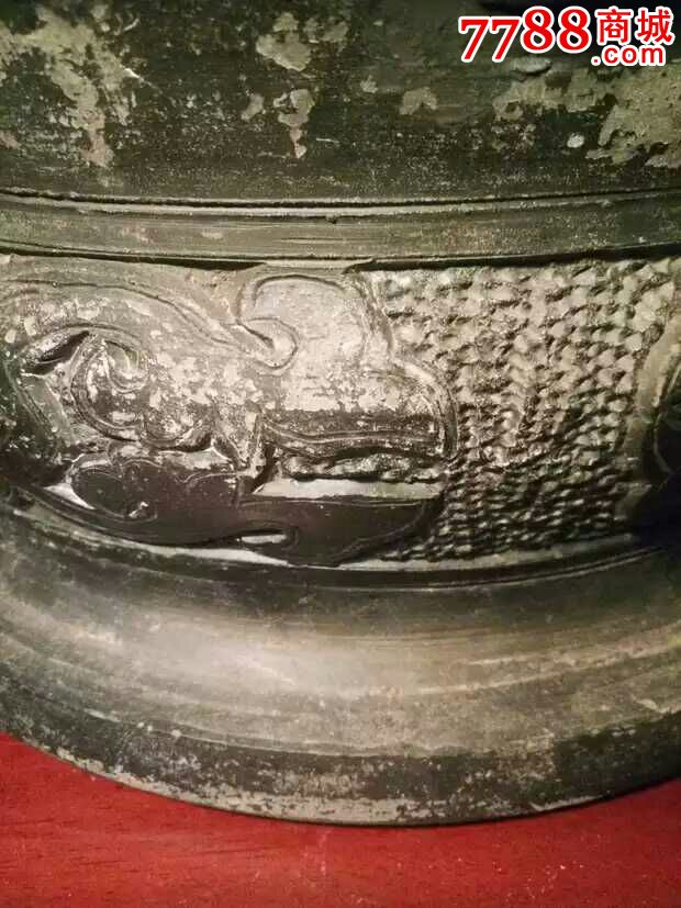 老陶器瓦罐明代刻花瓦盆民俗用品老物件文玩古董收藏精品