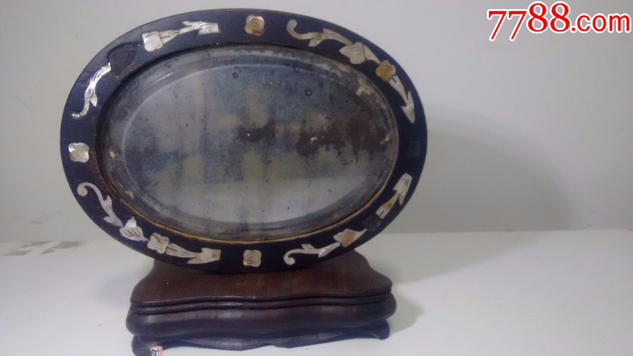 民国镜子民国玻璃镜子民国贝壳玻璃镜子老贝壳镶嵌镜子民国贝壳镜子