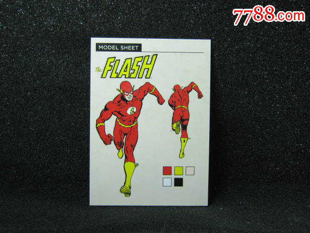 美国原版收藏卡dccomicstheflash闪电侠人物设定卡