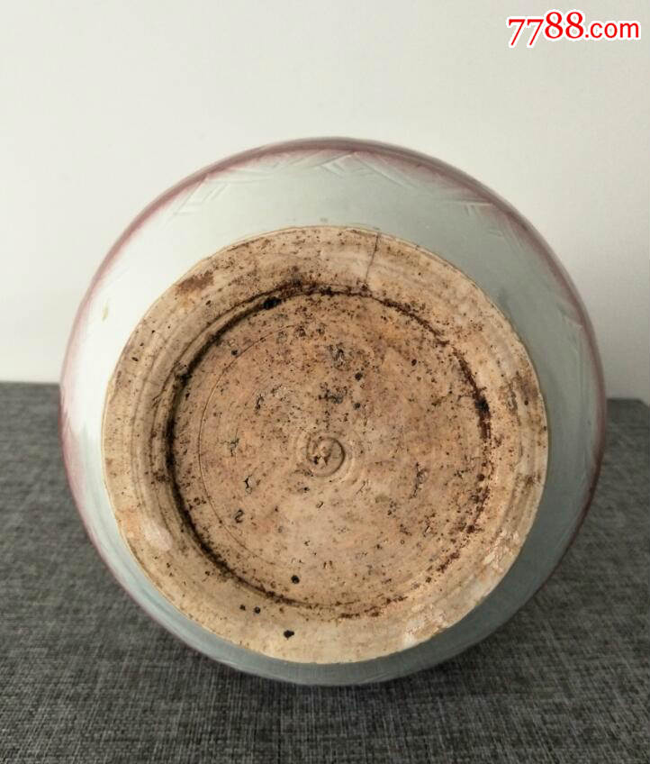 元代釉里红凤凰牡丹纹葫芦瓶