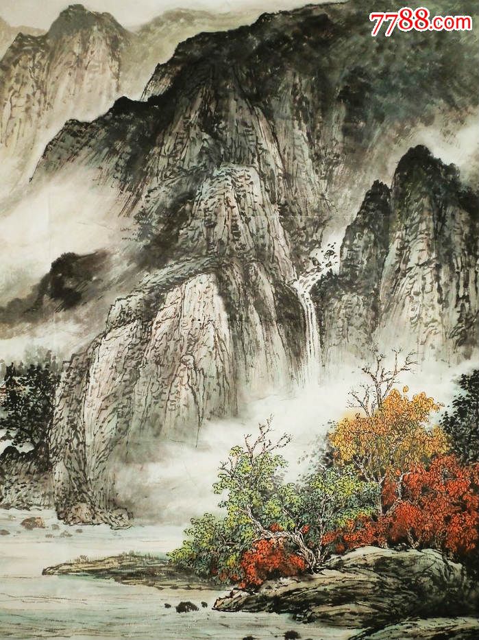 中国美术家协会理事王中年-se47154621-山水国画原作-零售-7788收藏