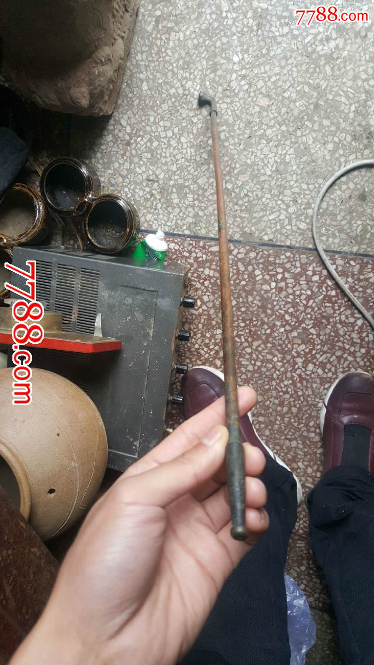 民国云南全品超长铜烟锅,原装漂亮