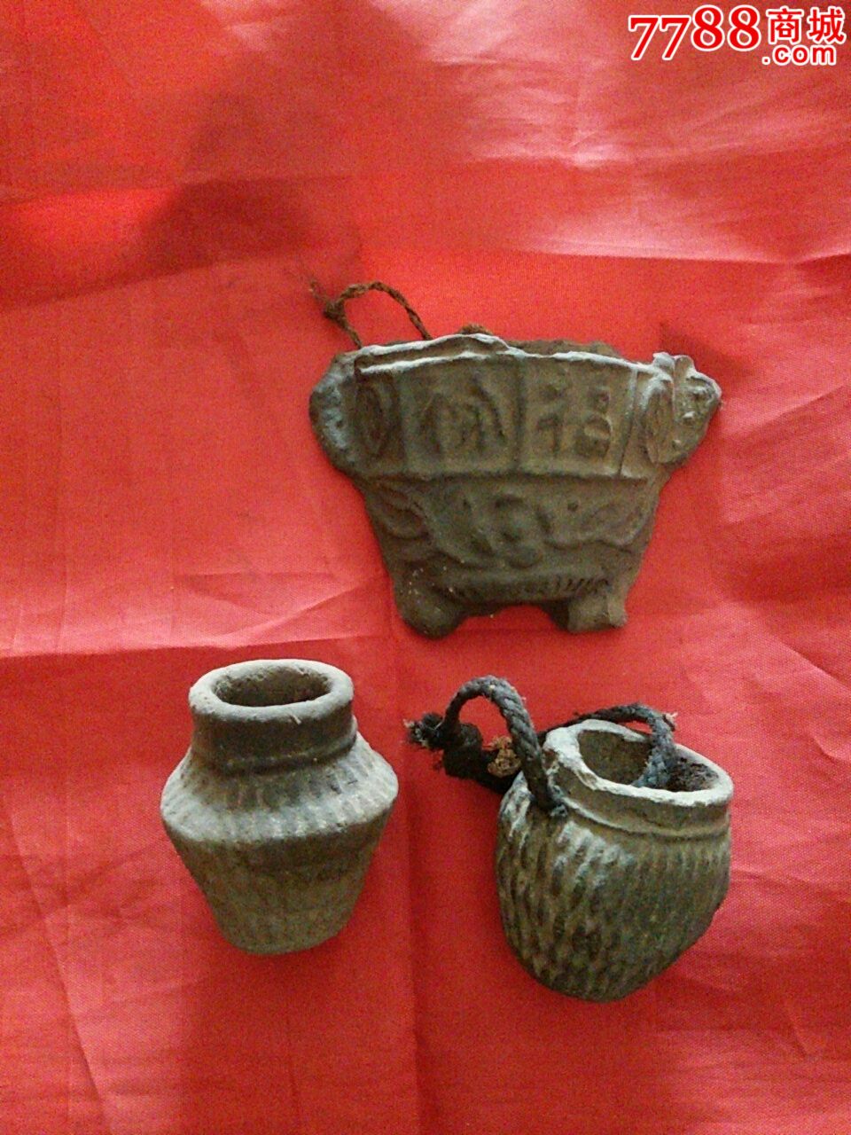 黑陶香篓斗,香炉,中国民俗用品