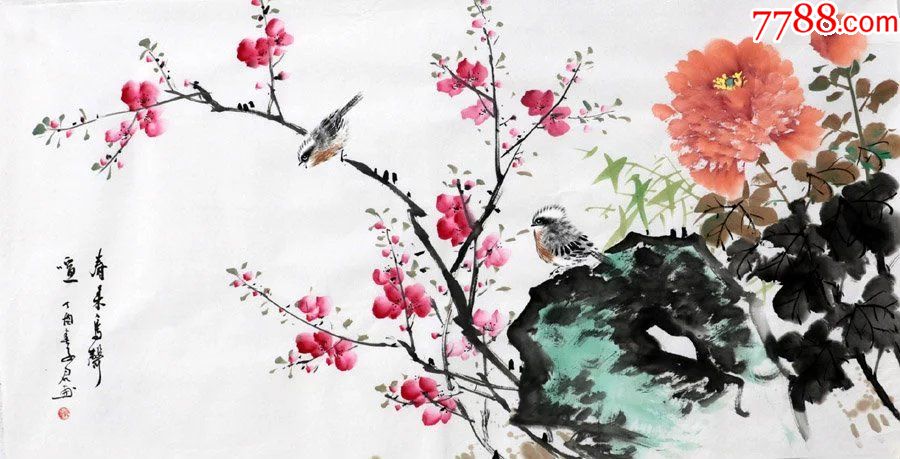 秦子君·三尺小写意花鸟8-39-价格:150元-se47440870-花鸟国画原作