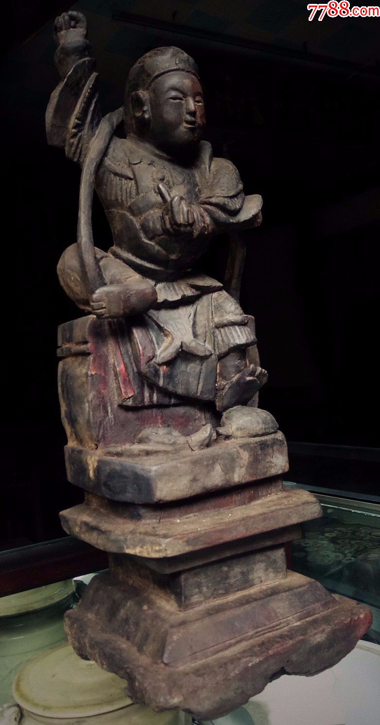 老木雕武将(杨四郎)