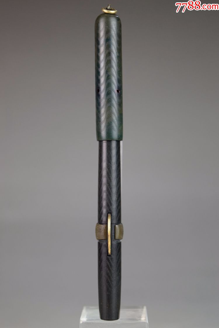 欧美古董收藏品美国文具康克令月牙上水墨水笔钢笔功能良好推荐