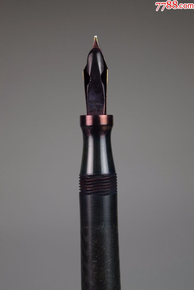 欧美古董收藏品美国文具康克令月牙上水墨水笔钢笔功能良好推荐