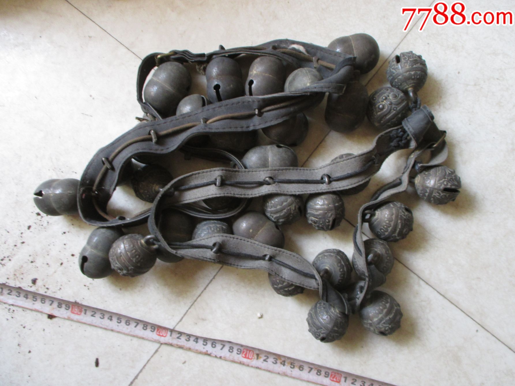 2串马帮铃铛32个素面和狮子头