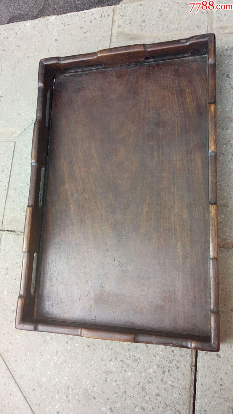 民国老黄花梨托盘,尺寸35x23cm-se48131057-木盘/木盛具-零售-7788收