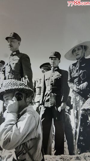 1943年二战期间蒋介石与宋美龄蒋纬国访问驻