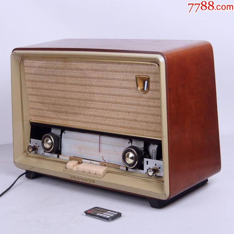 瑕疵品古董荷兰飞利浦Philips电子管收音机带F