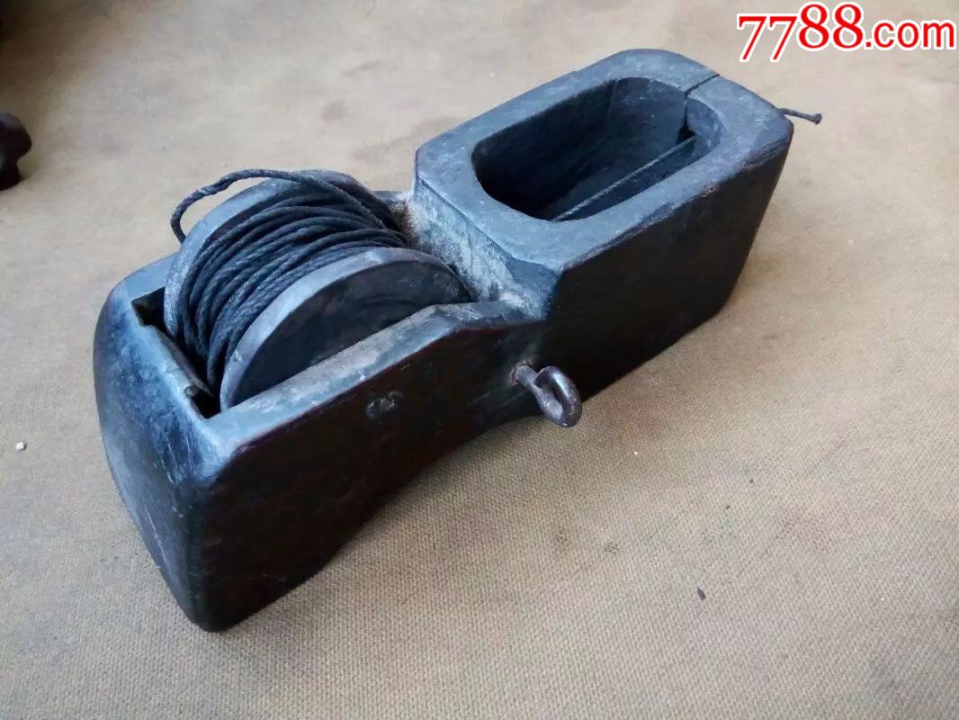 清代老木艺老墨斗老工具老民俗