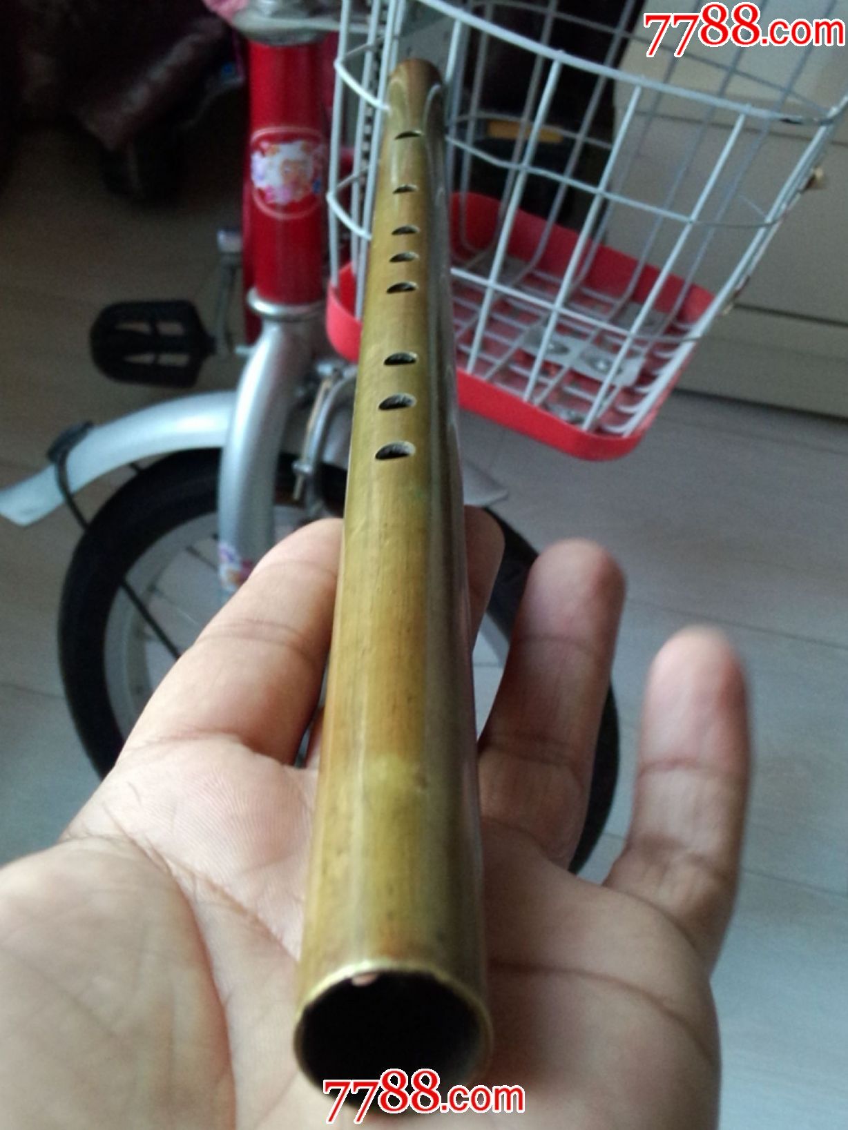 老厚重铜笛子长47厘米