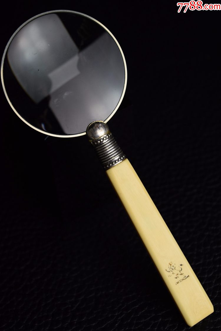 欧美古董收藏品英国文具天然材质执柄放大镜文房用品经典推荐
