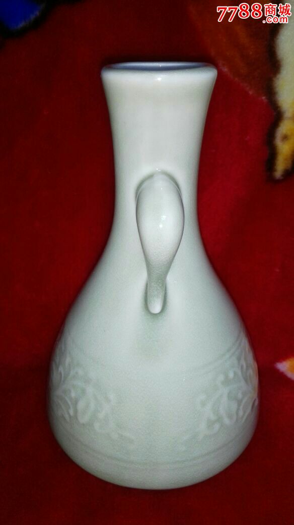 80年代汝瓷象鼻瓶