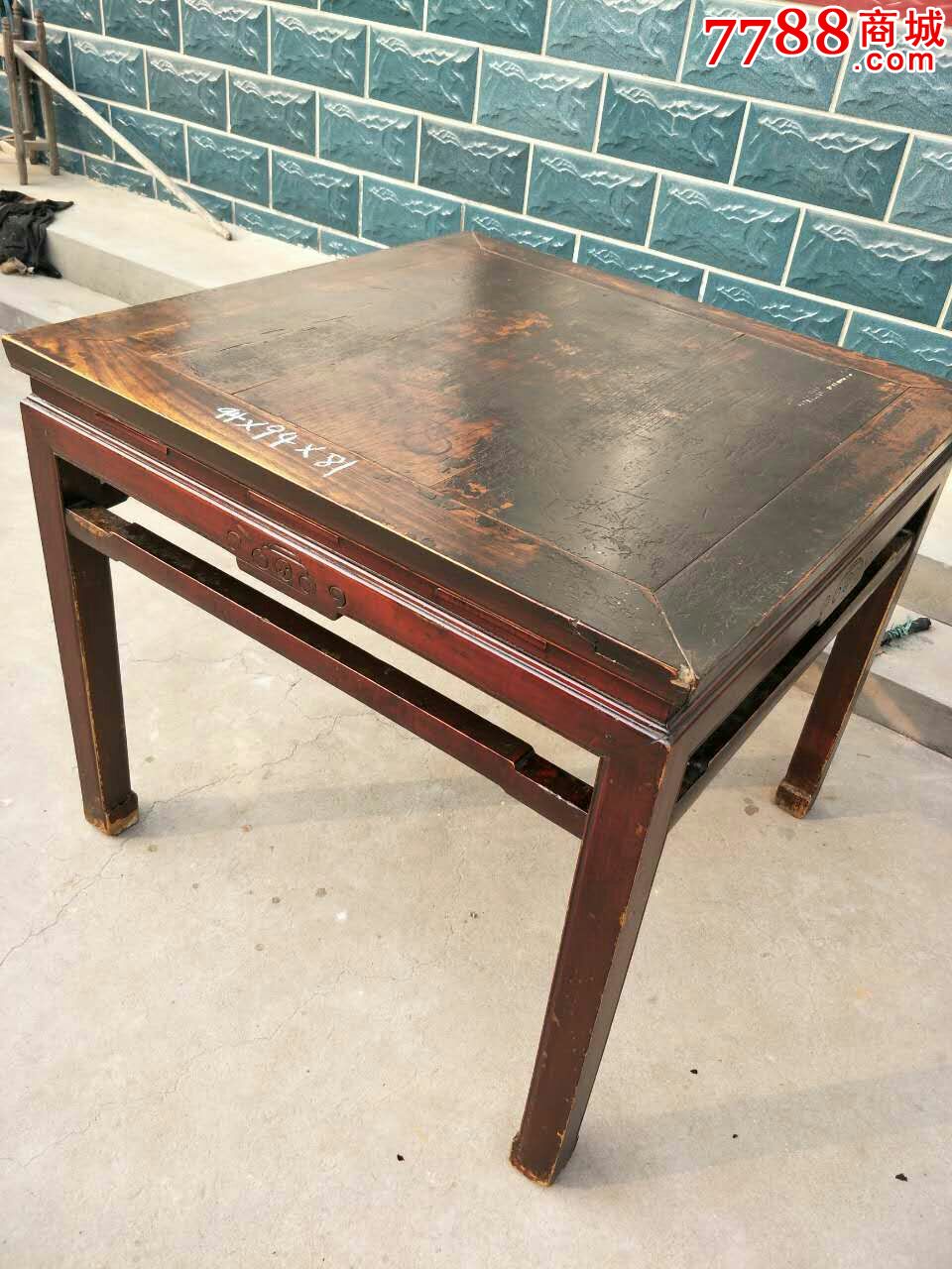 民国八仙桌老方桌子古董家具实木桌子