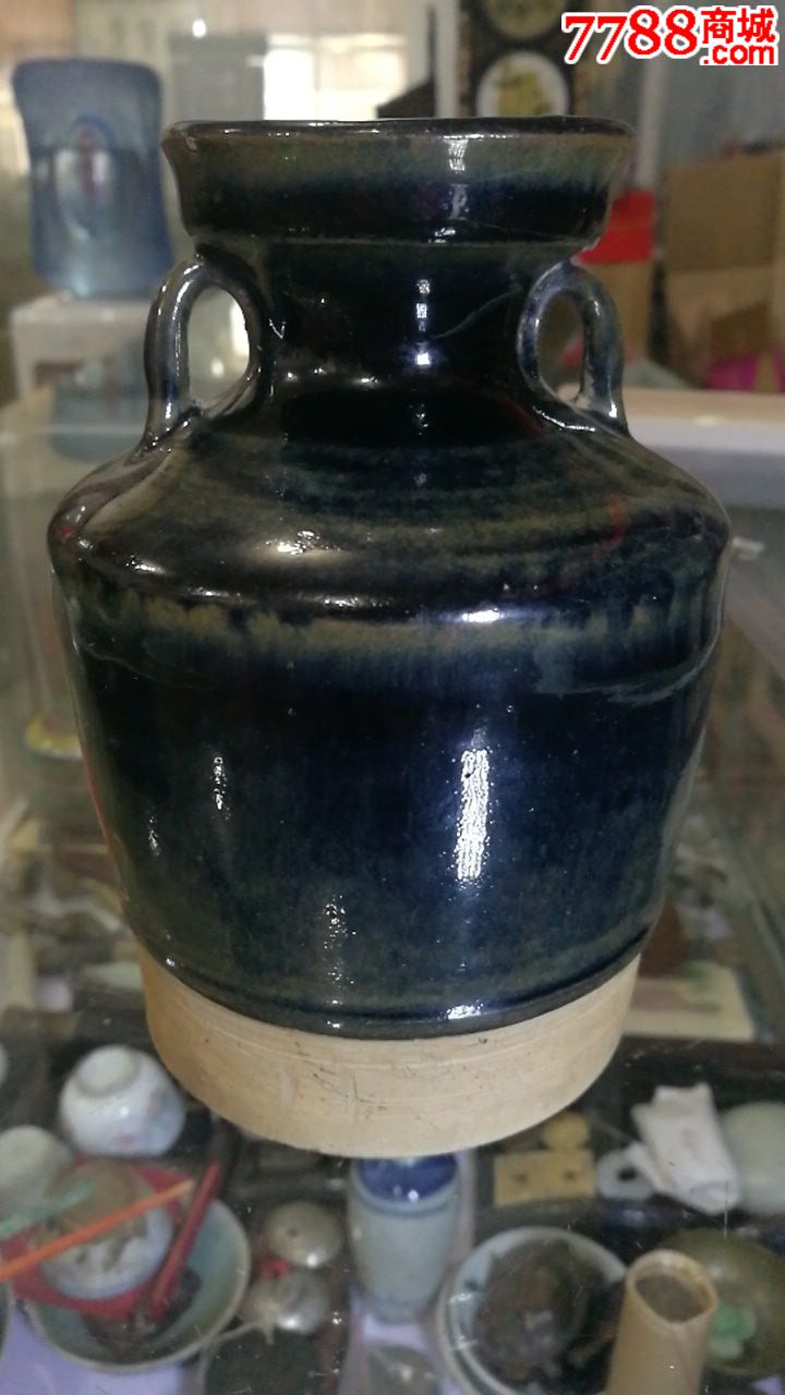 老黑釉酒壶