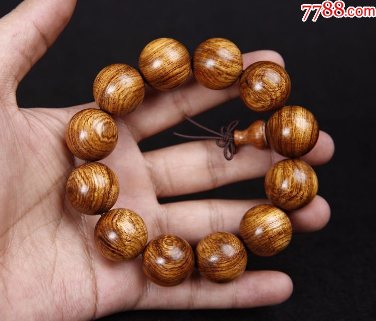 精品越南黄花梨木手串20mm12颗珠…18～佛缘_黄花梨手串_鑫宝堂【7788商城】