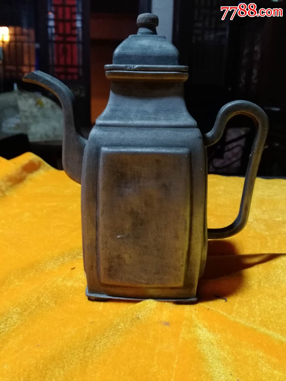 民国锡酒壶一把.保老.较完正.