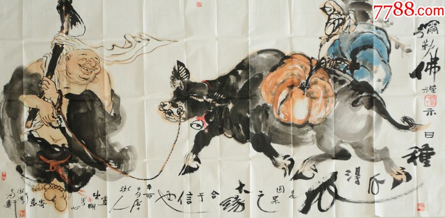 卢望明『种瓜得瓜』湖南画廊湖南画家真迹湖湘名人书画馆:13786258777