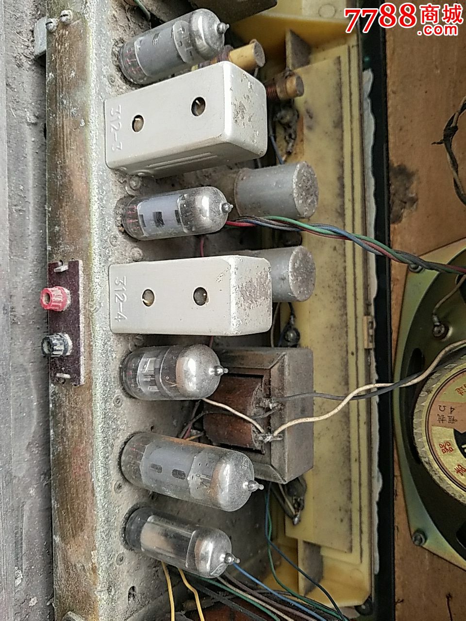 玫瑰牌电子管收音机