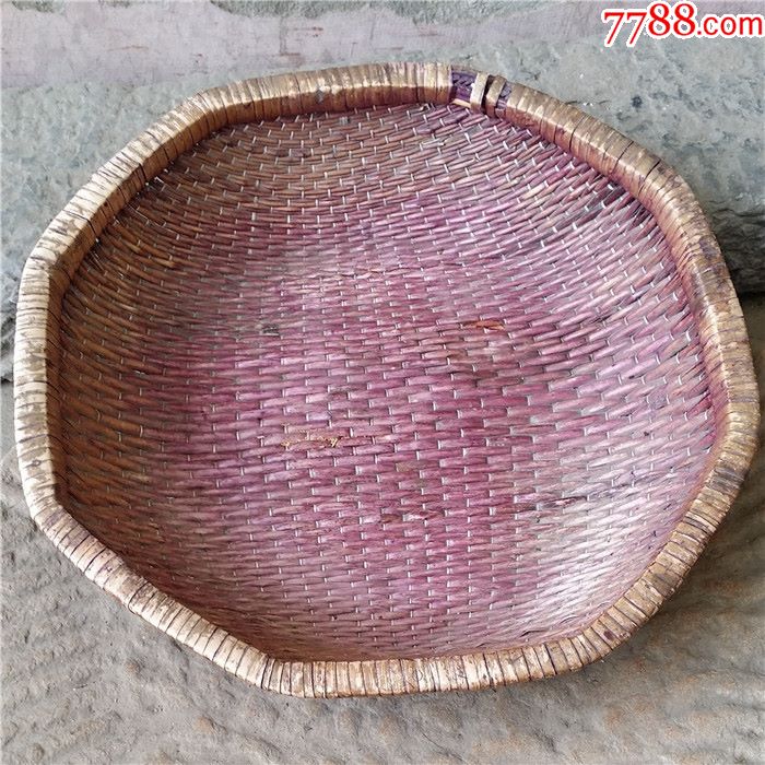 针线筐笸篮手工艺品民俗收藏民间工艺制品