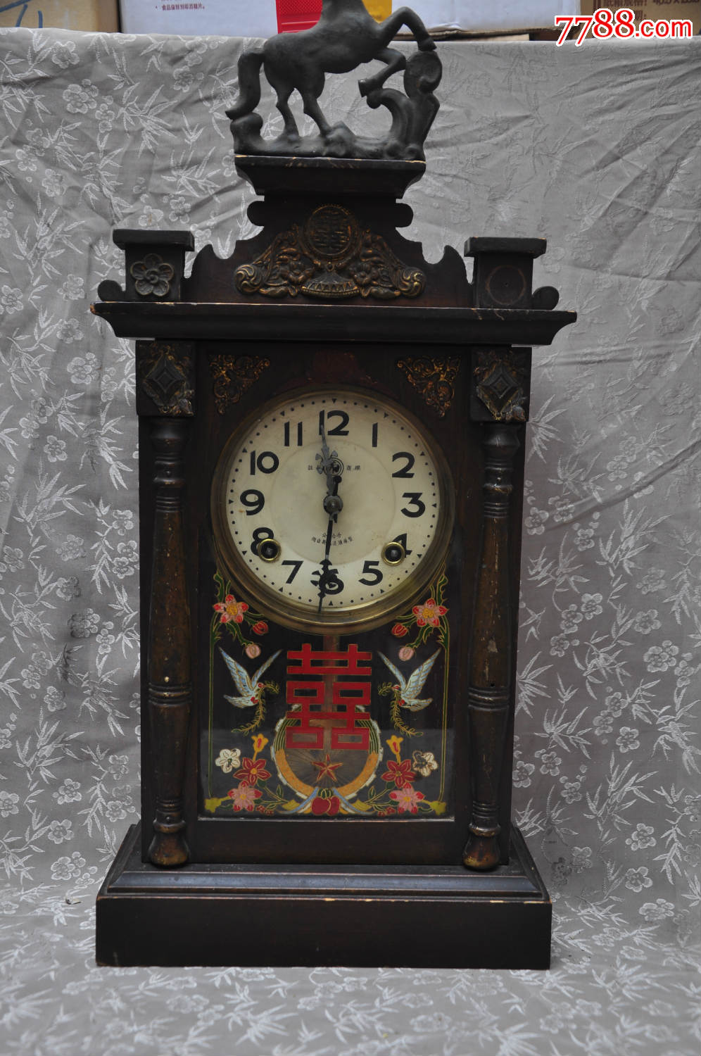 建国后公私合营永字牌座钟