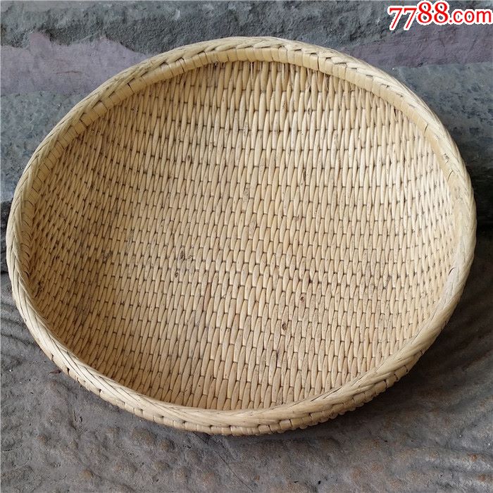 藤编竹编萝筐笸篮馍筐馒头筐手工艺品民俗收藏民间工艺制品-价格:160元-se49893544-植物编织工艺品-零售-7788收藏__收藏热线