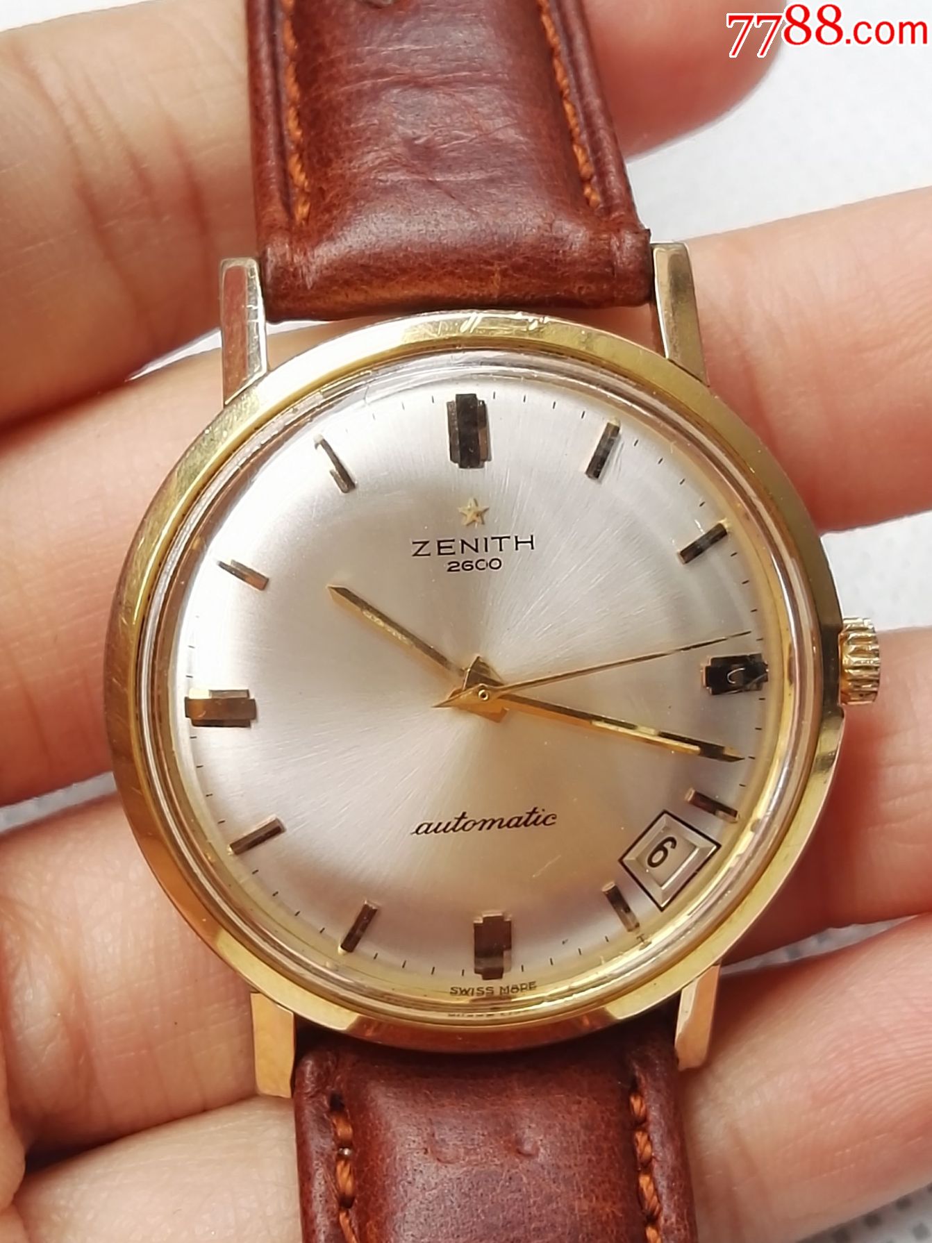 二手#机械表男#二手真力时男表自动表带日历机械表原装瑞士表