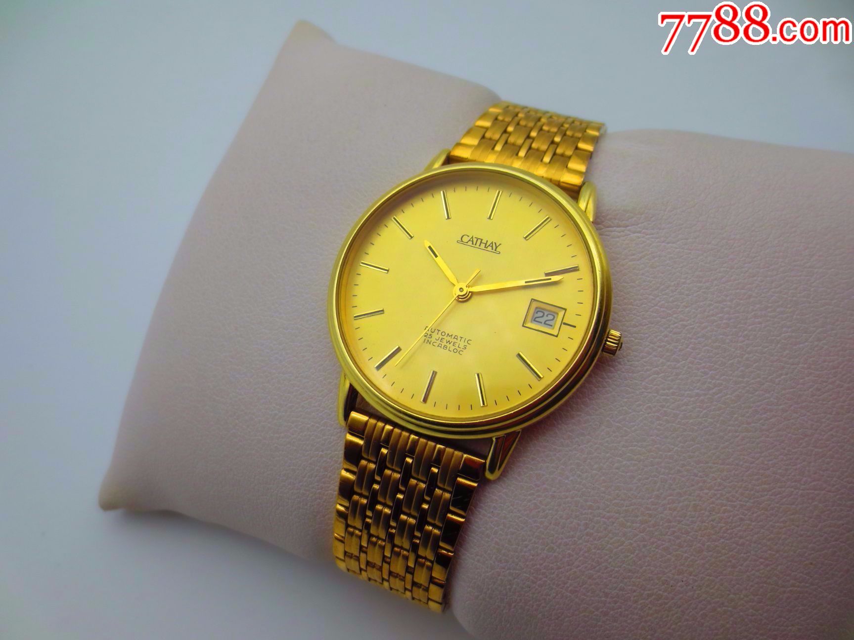 【14k实金】瑞士cathay★瑞士官方天文台认证【瑞士原装eta28⑨2机芯