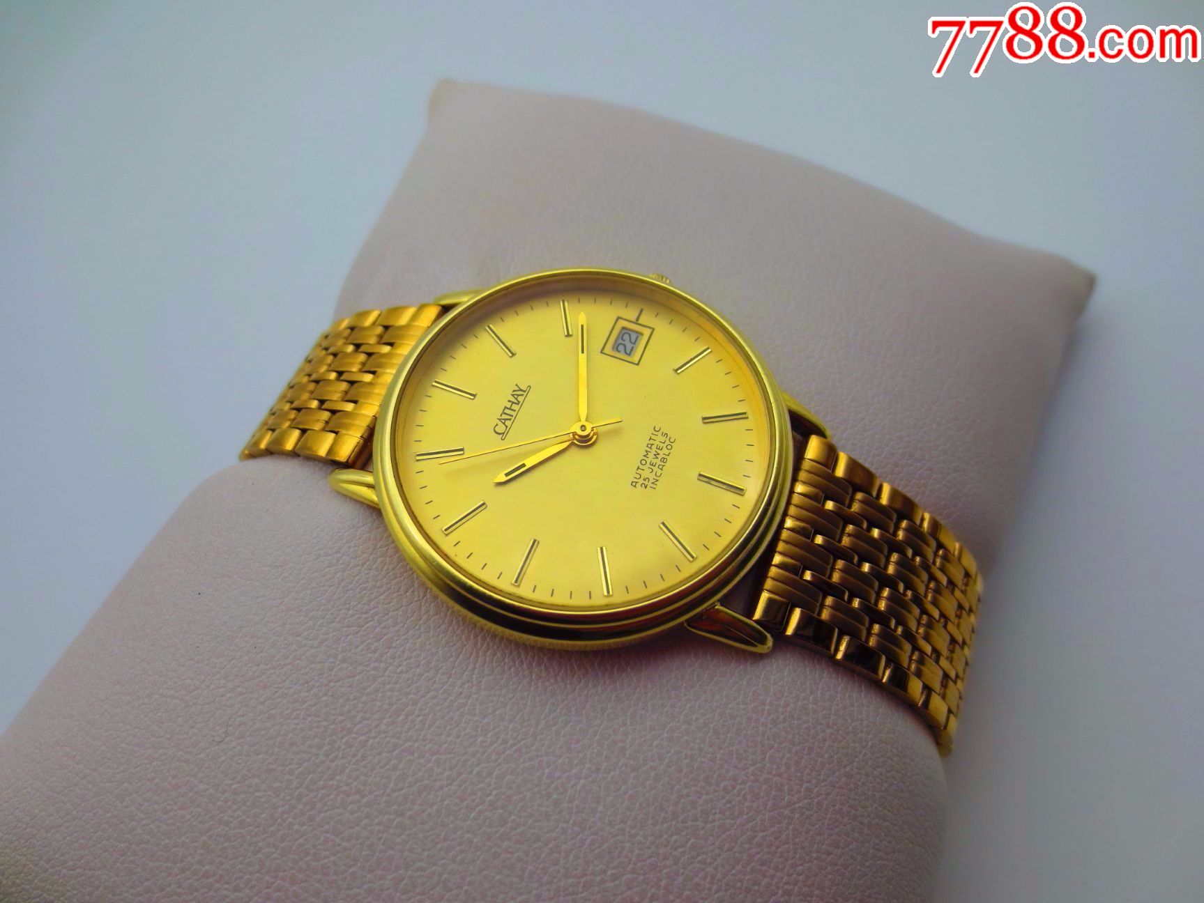 【14k实金】瑞士cathay★瑞士官方天文台认证【瑞士原装eta28⑨2机芯