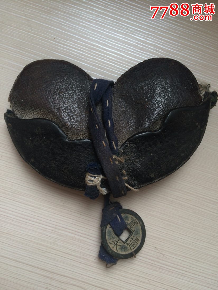 清朝民国老香包绣品犀牛皮老物件民俗老手艺展品包老保真