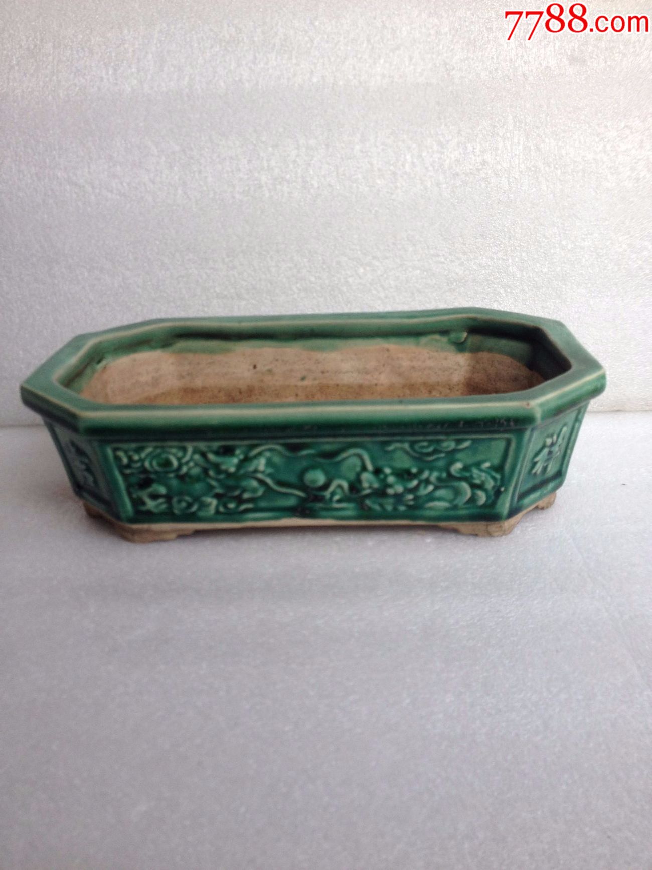 石湾龙窑吉祥如意龙凤水仙盆