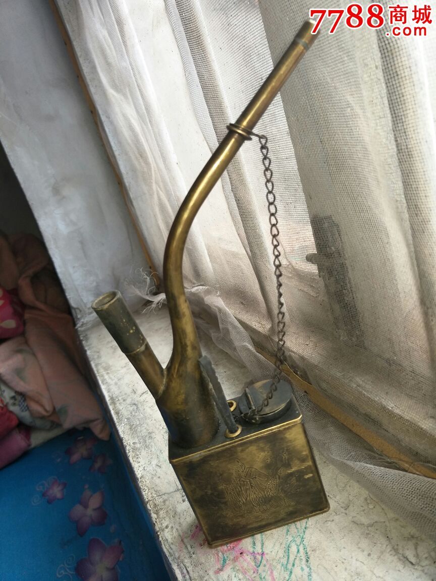 清朝时期的铜烟斗,从农村收的