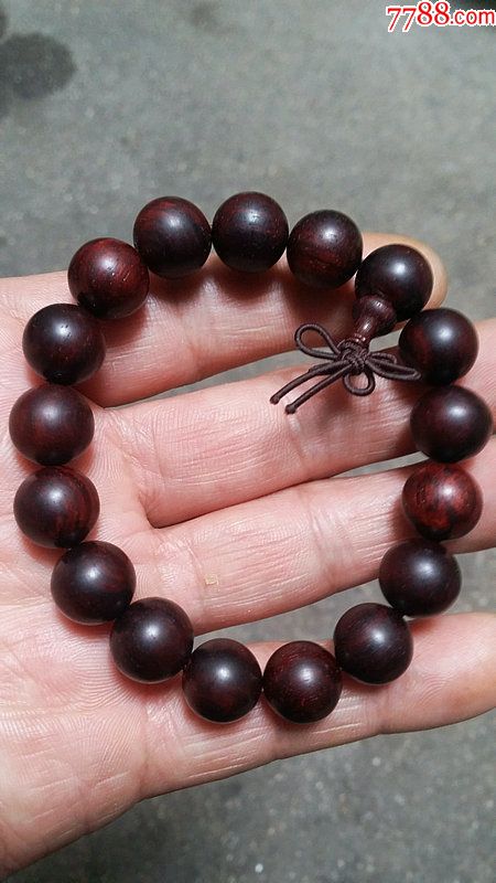 古玩文玩木艺木雕民国老酸枝老红木圆柱手链手串赚信誉特价